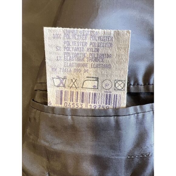 Hugo Boss Blazer Wool Blend Mens 42R Gray 2 Button Tweed - Picture 7 of 16